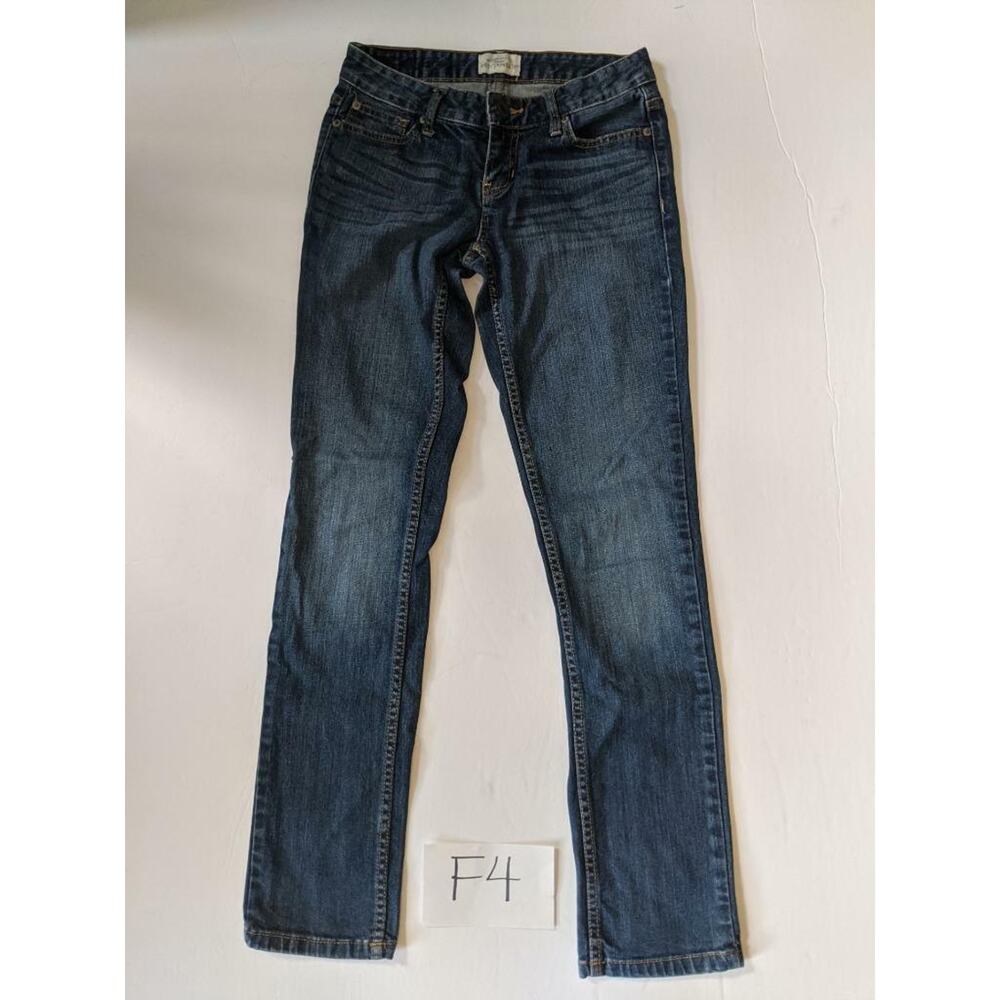 Aeropostale Blue Jeans Size 1/2 Regular Bayla Skinny Stretch Womens -0520F04